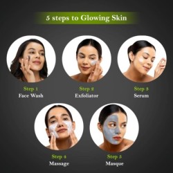 Lotus Activated Charcoal Brightening Facial Kit 37g
