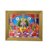 Satvik Lord Chitragupta Designer Golden Photo Frame for Pooja, Prayer