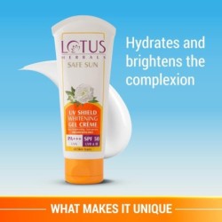 Lotus Herbals UV Shield Whitening Gel Creme - Uva, Uvb & Ir