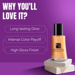 Elle 18 Lasting Glow Liquid Radiant Full Coverage Foundation for All