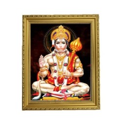 Satvik Lord Hanumanji, Bajrangbali (Lord of Strength) Designer Golden