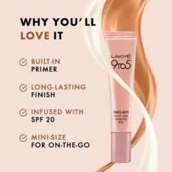 Lakmé 9-5 P+m Matte Finish Full Coverage Lotion Foundation Warm Sand