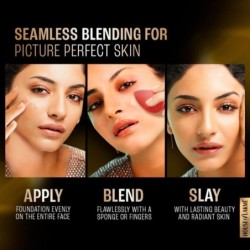 Lakmé Invisible Finish SPF 8 Liquid Foundation, Shade 02, Full