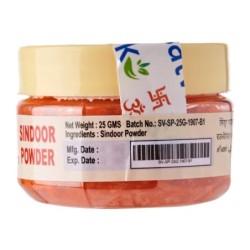 Satvik Natural Sindoor Powder (Orange) for Pooja and Prayer 25gm