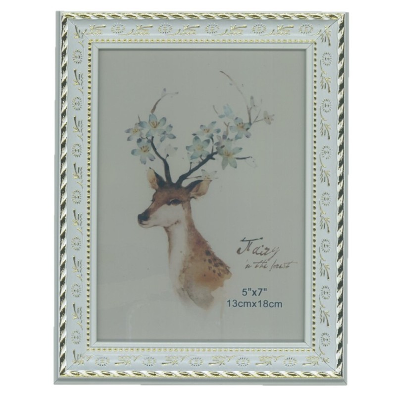 Satvik Designer Photo Frame with Stand, Wood Frame with Plexiglass