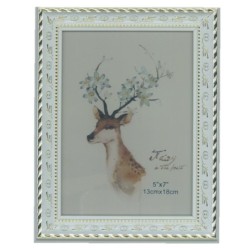Satvik Designer Photo Frame with Stand, Wood Frame with Plexiglass