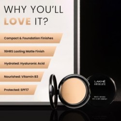 Lakmé Showstopper Unreal Dual Cover Natural Pressed Powder for All