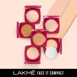 Lakmé Forever Matte Compact, Smooth Finish, for All Skin Lasts for 12 Hrs, Even Toned Look, Natural Coral