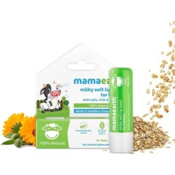 Mamaearth Milky Soft Natural Lip Balm for Babies with Oats, Milk