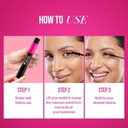 Myglamm Super Lash Volumising Mascara (Black Shade) Waterproof, Long