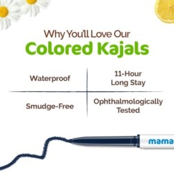 Mamaearth Deep-Ocean Blue Matte Long Stay Cream Kajal 0.35 Gm