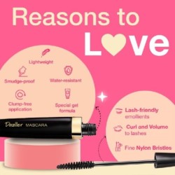 Dazller Lash-a-Long Mascara, Lightweight, Water-Resistant