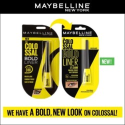 Colossal Bold Pencil Eyeliner, Black, Matte Finish 3ml
