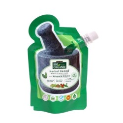 Indusvalleybioorganic Herbal Henna with Bhringraj & Shikakai -, Brown