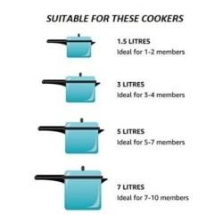Prestige Stainless Steel Cooker Whistle Suitable for All Regular
