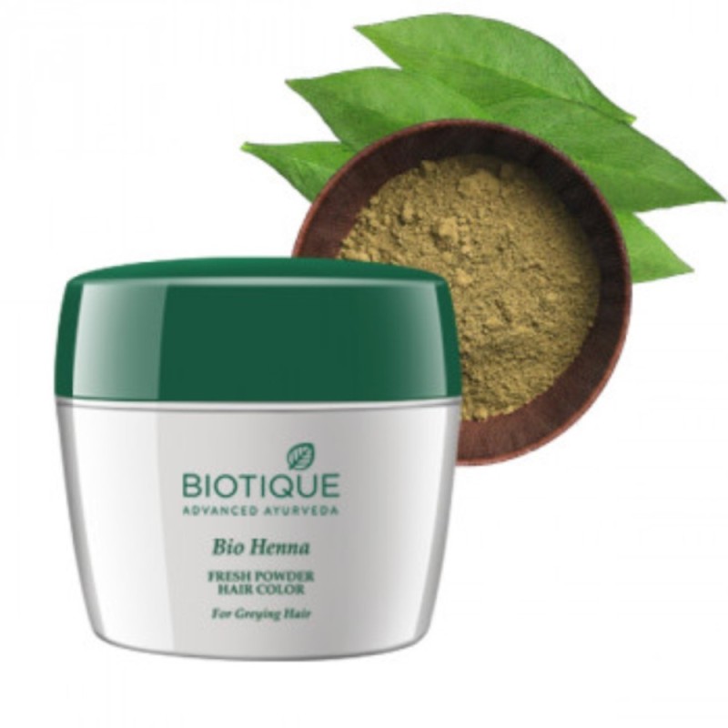 Biotique Bio Henna Fresh Powder Hair Color, for Greying Hair 90g