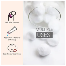 Tulips Cotton Balls – Soft & Absorbent for Makeup Removal, Baby Care