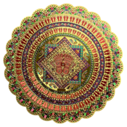 Golden Rangoli Floor Stickers – 7 Festive Designs for Diwali & Home