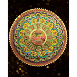 Golden Rangoli Floor Stickers – 7 Festive Designs for Diwali & Home