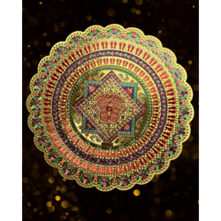 Golden Rangoli Floor Stickers – 7 Festive Designs for Diwali & Home
