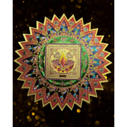 Golden Rangoli Floor Stickers – 7 Festive Designs for Diwali & Home