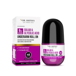 Dr. Sheth's Gulab & Glycolic Acid Underarm Roll-on6% Actives48-Hours