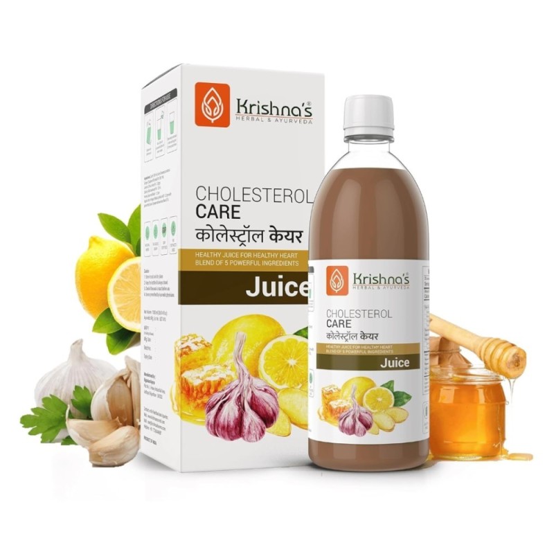 Krishna's Herbal & Ayurveda Cholesterol Care Juice - Contains Honey