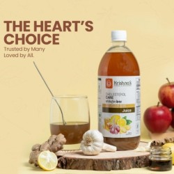 Krishna's Herbal & Ayurveda Cholesterol Care Juice - Contains Honey