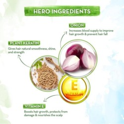 Mamaearth Onion Shampoo, with Onion & Plant Keratin for Hair Fall