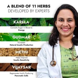 Kapiva Dia Free Juice, Clinically Proven Diabetic Care Amla, Karela