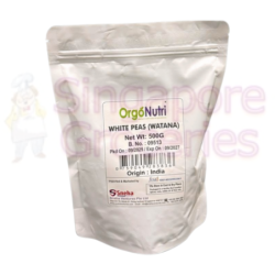 Orgonutri White Vatana Dried White Peas (Safed Matar) High Protein