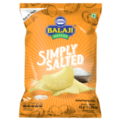 Balaji Simply Salted Crispy Potato Chips Multipack X 7 45g