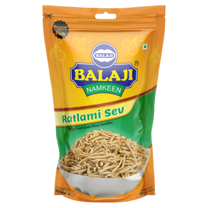Balaji Namkeen Ratti Sev Traditional Indian Snack - Crispy & Savory