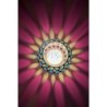 Satvik Geometric Mosaic Glass Candleholder with Colorful Mosaic Design