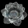 Satvik Lotus-Shaped Crystal Tea Light Candle Holder for Home Decor