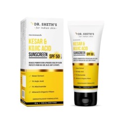 Dr. Sheth's Kesar & Kojic Acid Sunscreen SPF 50+ PA++++ In-Vivo