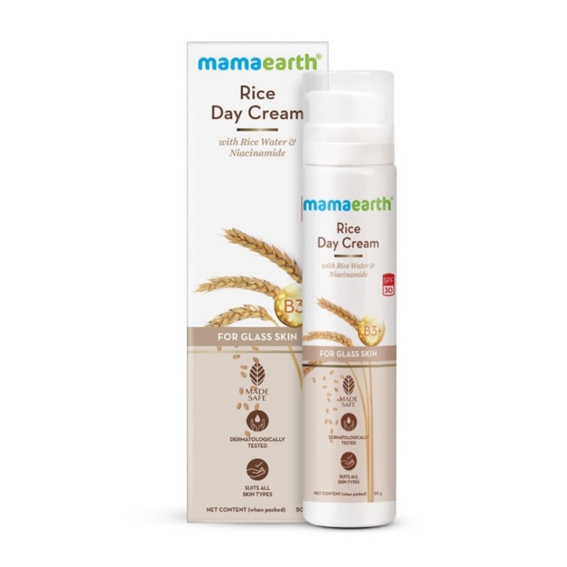 Mamaearth Rice Day Cream for Daily Use, with Rice Water & Niacinamide