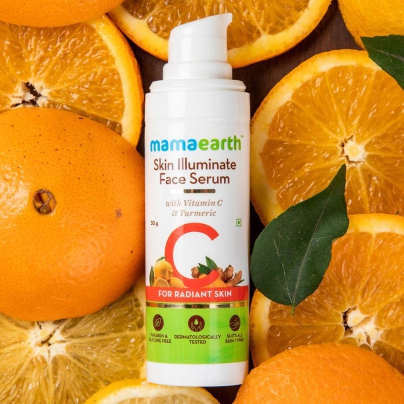 Mamaearth Skin Illuminate Face Serum for Radiant Skin with Vitamin C