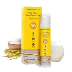 Mamaearth Rice Water Dewy Sunscreen with SPF 50 PA++++ Uva & Uvb