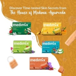 Medimix Ayurvedic Sandal Glycerine Soap with Eladi Oil, (4+1 Offer