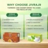 Jivraj9 Turmeric & Ginger Green Tea 25 Biodegradable Tea Bags Healing