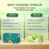 Jivraj9 Tulsi Green Tea 25 Biodegradable Tea Bags Herbal Green Tea