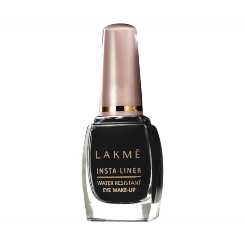 Lakme Insta Liner, Water Resistant Eyeliner (Black), Bottle 9ml