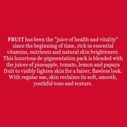 Biotique Fruit Brightening Depigmentation and Tan Removal Face Pack