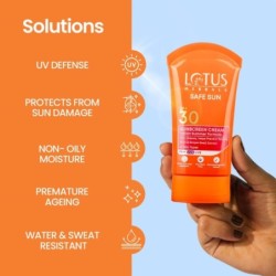 Lotus Herbals Safe Sun Sunscreen Cream - Indian Summer Formula Black