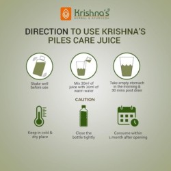 Krishna's Herbal & Ayurveda Piles Care Juice -, Ayurvedic Piles Care