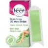 Veet Ready to Use Wax Strips Full Body Waxing Kit - Dry Skin